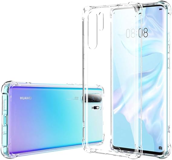 Hually Case for Huawei P30 Pro, Ultra Thin P30 PRO Protective Cover with Flexible Silicone, Drop-Protection Fully Protective Cover Case for Huawei P30 Pro - Crystal Clear