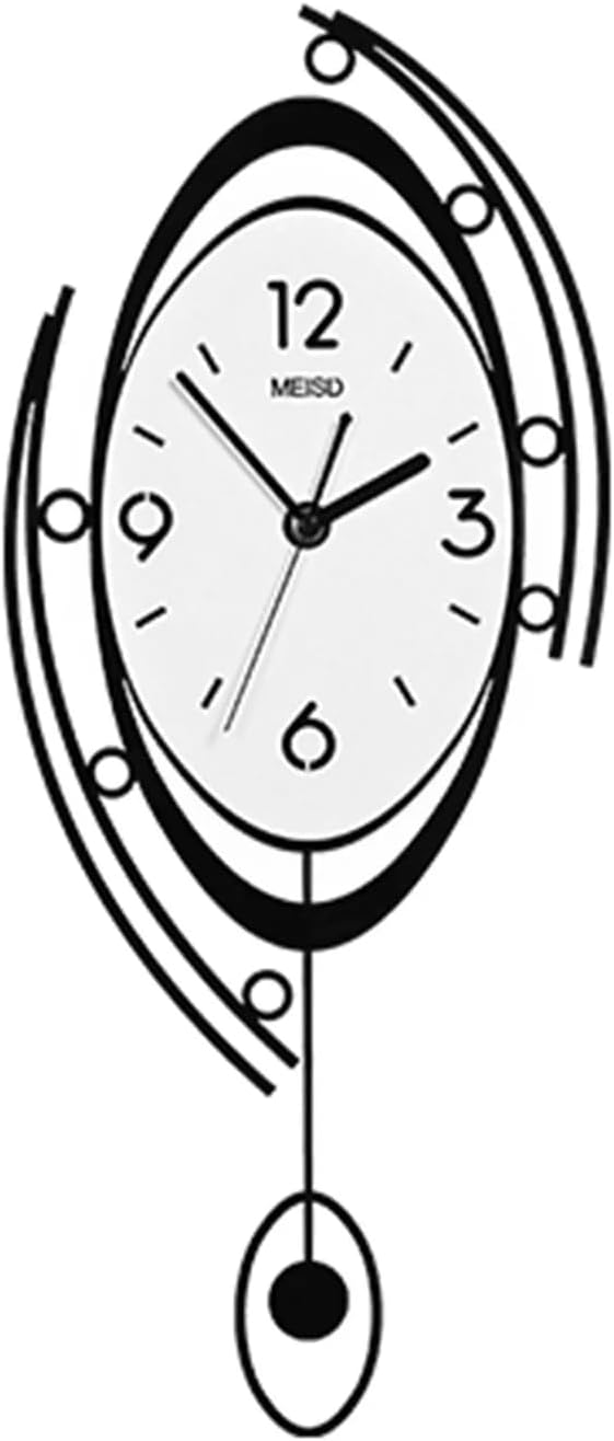 Large Wall Clock, Nordic Wall Round Clock 3D Creative Clocks Art Wall Clock Wall Home Living Room Decor Modern