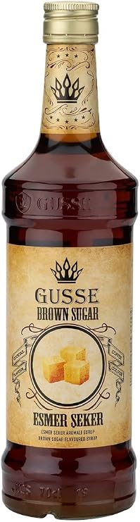 GUSSE Cocktail Syrup Types in All Flavors 700 ML, Cocktail Syrup, Coffee Syrup, Aroma, Sweetening syrup, Flavoring syrup for Sodas and Teas (Brunette Sugar)