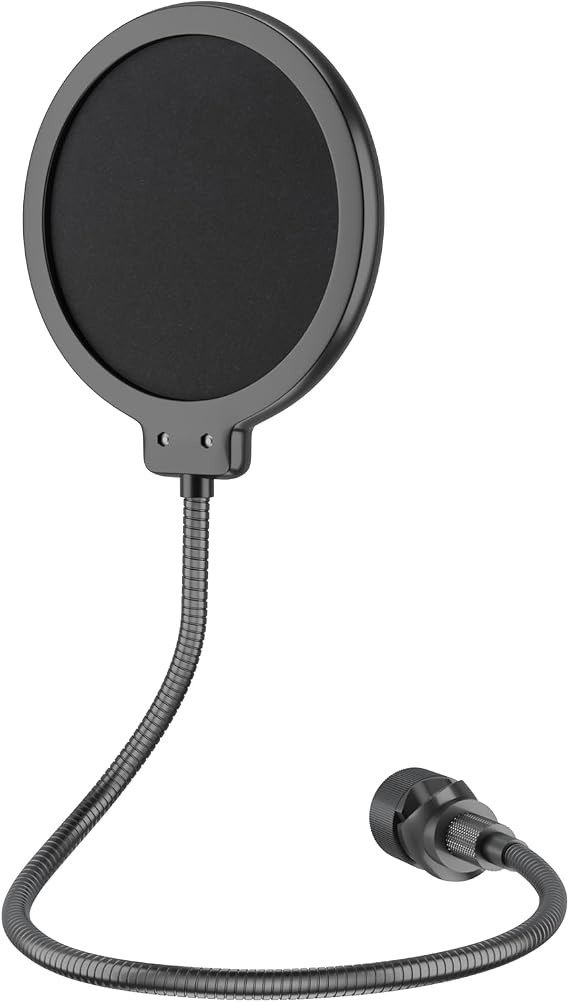 LINCO Microphone Pop Filter Shield with O Clamp for Blue Yeti PF1501
