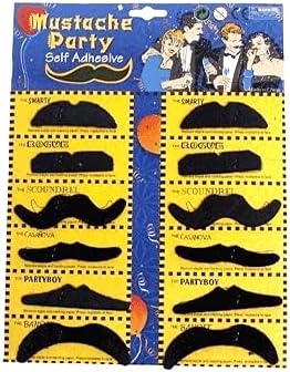 12 li Takma Bıyık Set