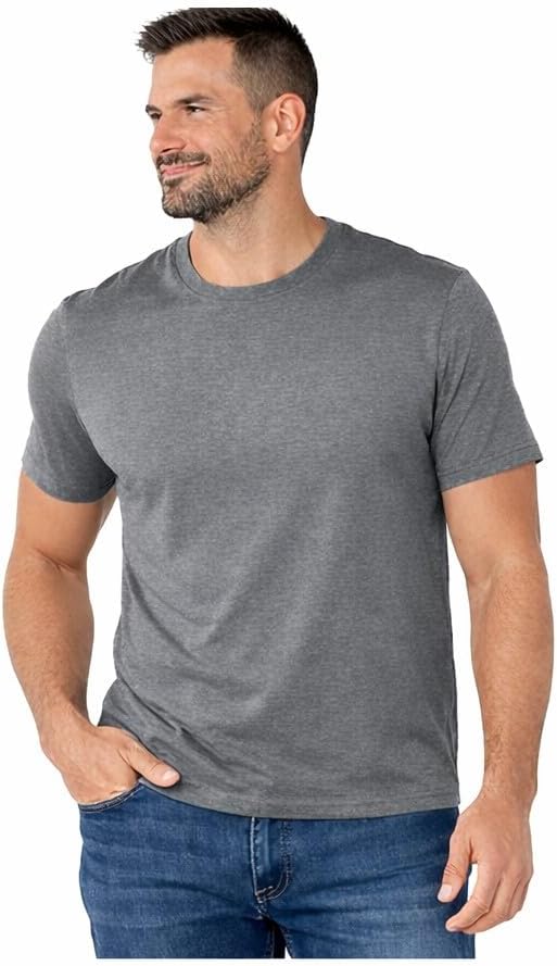Sonoma Goods for Life Men's Supersoft Solid Crewneck Tee (Carbon Gray, Medium)