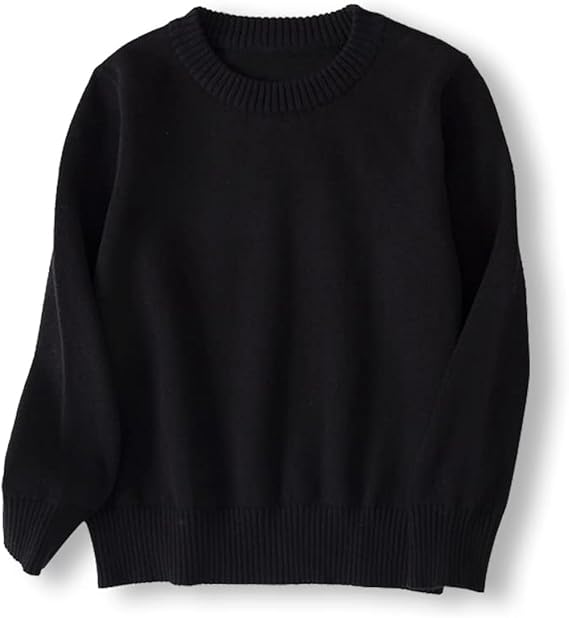 ACESTAR Boys and Girls' Uniform Cotton Crew-Neck Sweaters Long Sleeve Pullover Knit Sweater