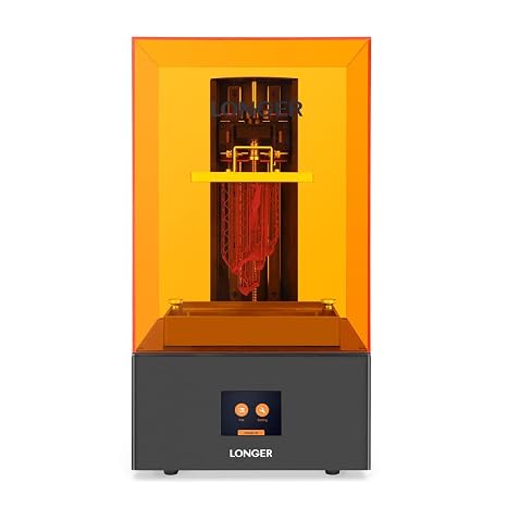 Longer 3D Printer Resin 3D Printer Orange 4K 3D Printer Photo Polymerization 3D Printer Monochrome 5.5 Inch 4K Display Parallel LED Lighting Large Print Size 4.72 x 2.68 x 7.48 Inch
