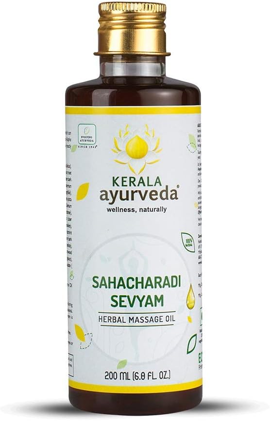 Kerala Ayurveda Sahacharadi Sevyam - Ayurvedic Oil for Internal Use to Pacifies Vata, Help Maintain Normal Blood Flow, and Support Healthy Colon, 6.8 Fl Oz