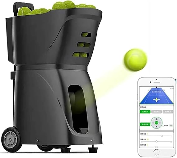 Advanced Tennis Ball Machine - Automatic Portable Tennis Ball Launcher/Trainer/Thrower Perfect Training Partner for All Skill Levels