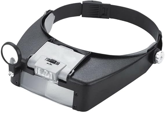 1.5x/3x/8.5x/10x Headband Lamp Magnifier Glasses Magnifying Eye Glasses Lens Loupe Adjustable Head Magnifier - Head Visor with LED Lighted Magnifier Hobbies, Crafts, Repairs and Reading