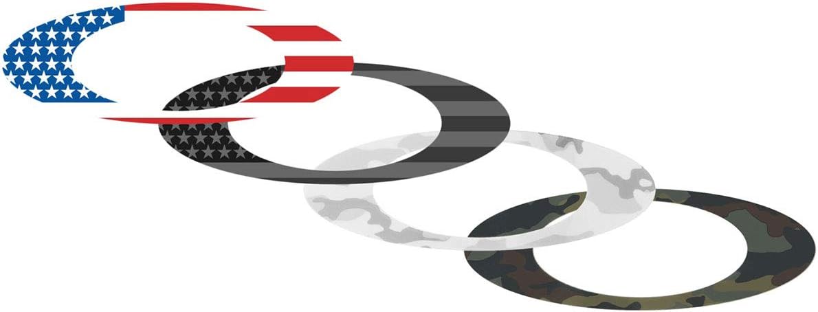 Oakley 211-006-001 Unisex-Adult Sticker Pack Small USA Flag/camo Replacement Lenses, USA, 0 mm