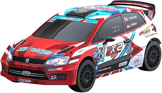 ZD Racing RX12 Brushless Rally Car, 1/12 Scale 4WD Remote Control Rally Vehicle with 70km/h High-Speed for All Terrain, Realistic Functional LED Lights, Gift for Adult Enthusiasts (Red)