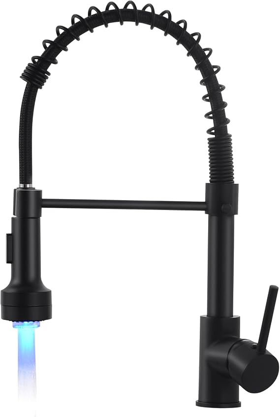 AIMADI Extendable Kitchen Mixer with 360° Swivel Black