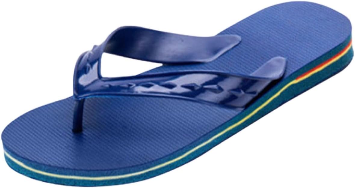 Flip Flops for Men Summer Beach Sandals Waterproof Non-Slip Outdoor Pool Gym Slides Indoor Comfort Casual Shower Shoes