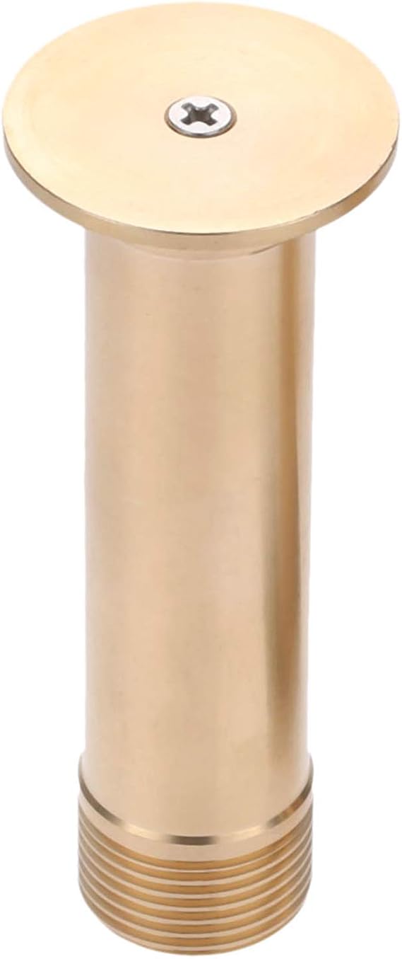 Brass Fan Fountain Nozzle 1/2" Female or 3/4" Male Thread(Dual Thread) | Fits 1/2" Male Or 3/4" Female Pipe, Spray Mushroom-Style Circular Spray Connectable Design For Garden Ponds(1 Pack)