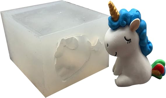 Unicorn Silicone Mold - 3D Fondant, Chocolate, Soap & Resin Mold for DIY Cake Decor, Candy Making, and Clay Crafts (Magical Baking Tool)