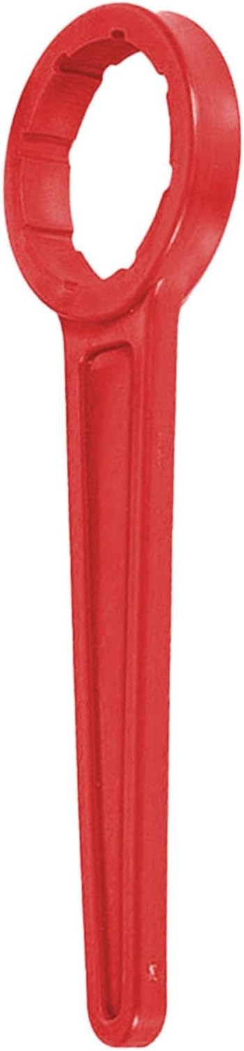 Plastic Drum Cap Spanner for 20L 30L Cubes, Bucket Lid Wrench and Hard to Open Container Remover, Industrial Pail Cap Key Tool with Secure Seal Removal(red)