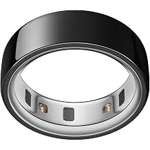 Oura Ring 4 - Black - Size 14 - Smart Sleep Tracking Wearable | Up to 8 Days Battery Life | Heart Rate & Fitness Tracker - Size First with Oura Ring 4 Sizing Kit