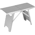 Folding Camping Table Outdoor Stool,Lightweight,Portable Sturdy Compact Picnic Table for Picnic BBQ Beach Cooking Hiking
