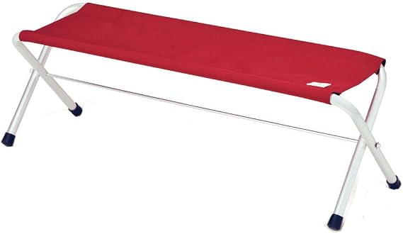 Folding Bench in Red by Snow Peak