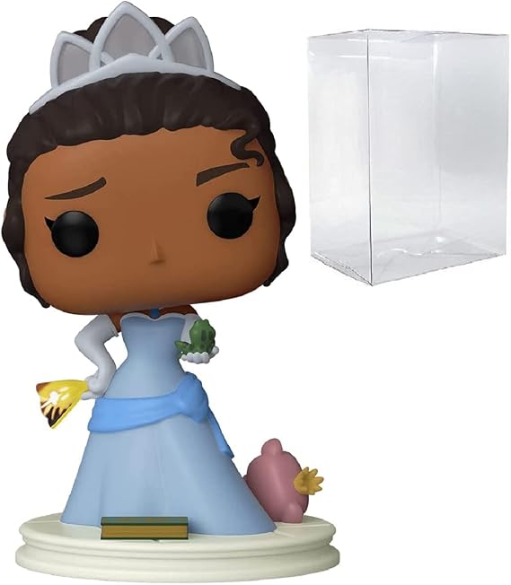 POP Disney Ultimate Princess: Tiana Funko Pop Vinyl Figure (Bundled with Compatible Pop Box Protector Case), Multicolor, 3.75 inches