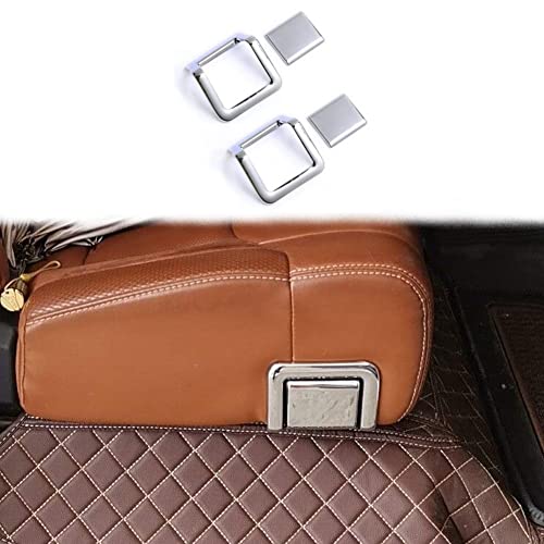 Justautotrim Chrome Interior Rear seat Spanner Cover Trims for Toyota Tundra 2014 2015 2016 2017 2018 2019 2020 2021
