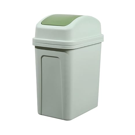 Trash Can with Lid,5.5 Gallons, Plastic Outdoor Garbage Can with Lid, Waste Basket,Trash Bin,Garbage Bin,Slim Trash Can for Dorm, Outdoor, Bathroom, Bedroom, Kitchen, Office, Living Room