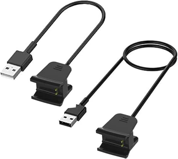 Kissmart 2-Pack Charger for Fitbit Alta HR Activity Tracker (1.8ft & 3.3ft)