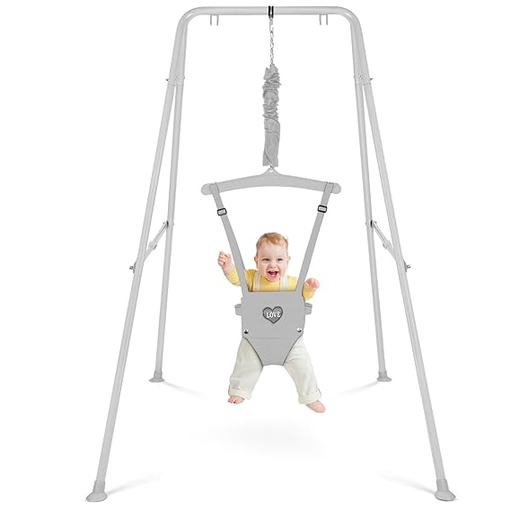 Baby Jumper with Stand, Baby Jumpers and Bouncers with Adjustable Chain