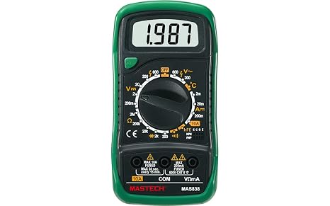 MGL MASTECH MAS830B MAS830L MAS838 Digital Multimeter Display 2000 Counts;Continuity Buzzer Less Than 70 30Low Battery Display(MAS838)