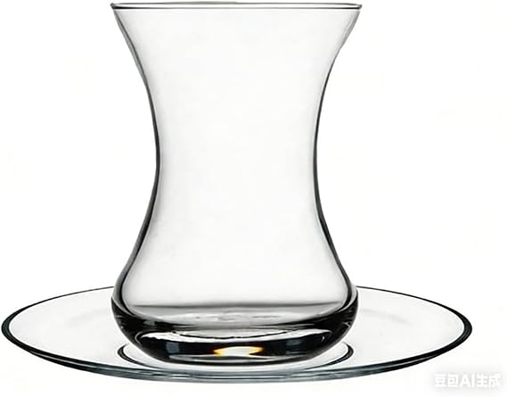 Turkish Tea Cup / Turkish Glass Tea Set Turkish Tea Glass and Saucer 4 oz Momgla - Tea Hot Glass Dishes European Afternoon Tea Snacks Coffee Infused Flower Tea Turkish Chai Glass Clear Color: Cup+