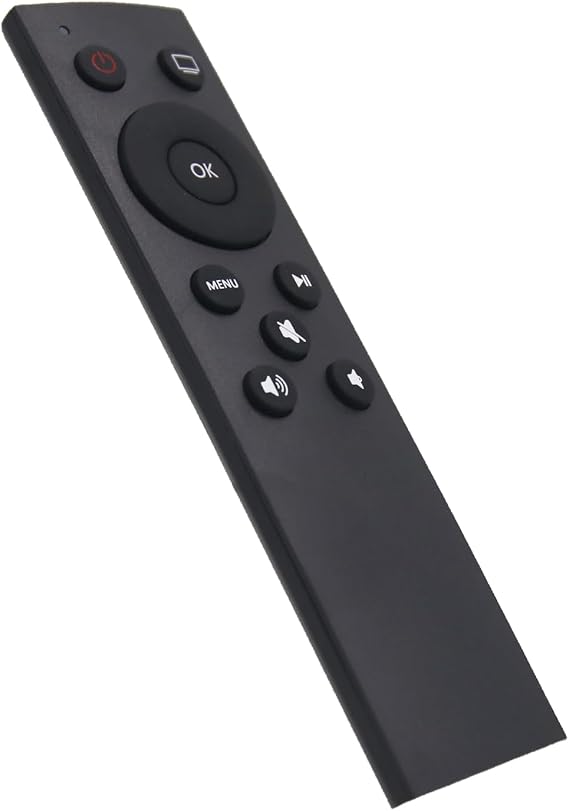 Replacement Apple TV Remote Compatible with Apple TV HD / 4K | Compatible with Apple TV 1st to 4th Gen, A1156, A1427, A1469, A1378; Supports Volume & Power Control IR Apple Remote