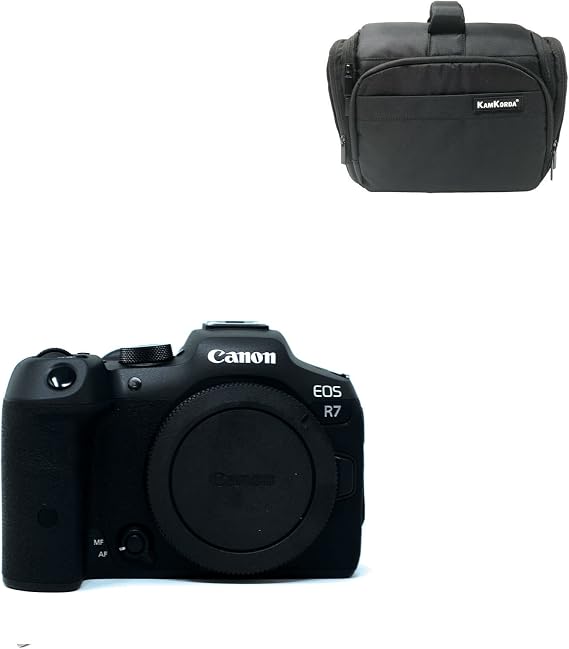 KamKorda Camera Bag + R7 Mirrorless Digital Camera Body, 32.5MP APS-C CMOS Sensor, 4K60 10-Bit Video +