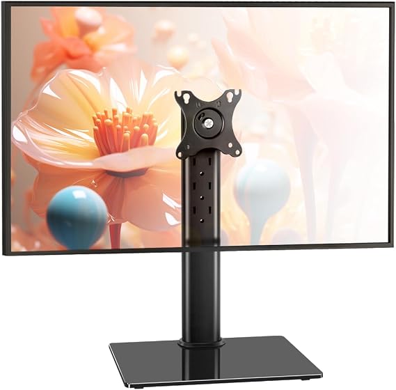 BFTOU 13 ″ –32 ″ Ekranlar için Monitör Standı Döner Bilgisayar Monitörü Tutacağı 5 Yüksekliği Ayarlanabilir Vesa Monitör Dağı 55 lbs'ye kadar tutar