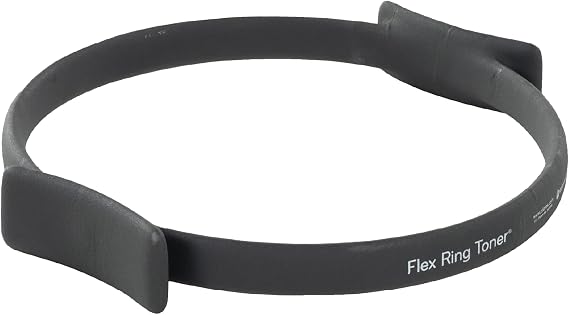 Balanced Body Flex Ring Toner with Handle Pads, Workout Hoop, Pilates Workout Equipment, Pilates Ring Circle for Home Gym or Studio Use