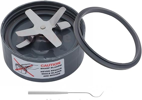 Replacement Extractor Blade, Fit for NutriBullet 600w / 900w Pro Extractor Blade Series with  with an Additional Silicone Gasket Sealing O-Ring for NutriBullet Blender Blade Replacement Parts
