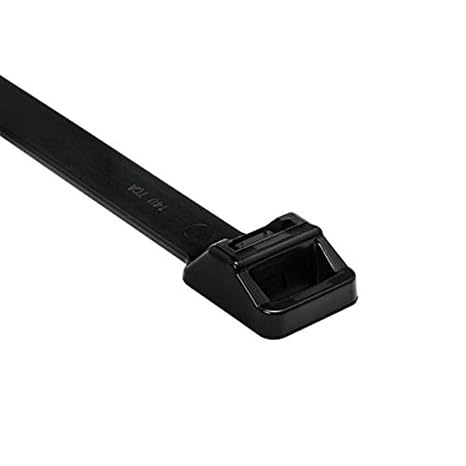 Hellermann Tyton 111-01196 Heavy Duty Cable Tie, 22.3" Long, 250 lb Tensile Strength, PA66HIRHSUV, Black (Pack of 25)
