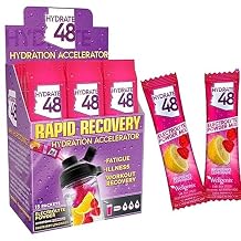 Wellgenix Hydrate48 - Electrolyte Powder Packets with No Sugar (15 Packets) - Keto Electrolytes Powder Packets - Hydration Powder Packets - Raspberry Lemonade Flavor