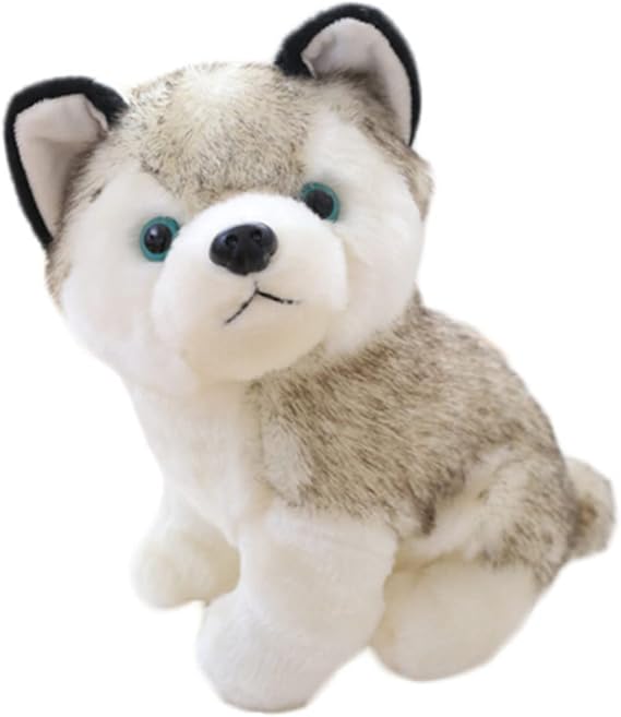Simulation Husky Cute Dog Lifelike Plush Animals Puppy Kids Toys For Children Christmas Birthday|Plush dolls