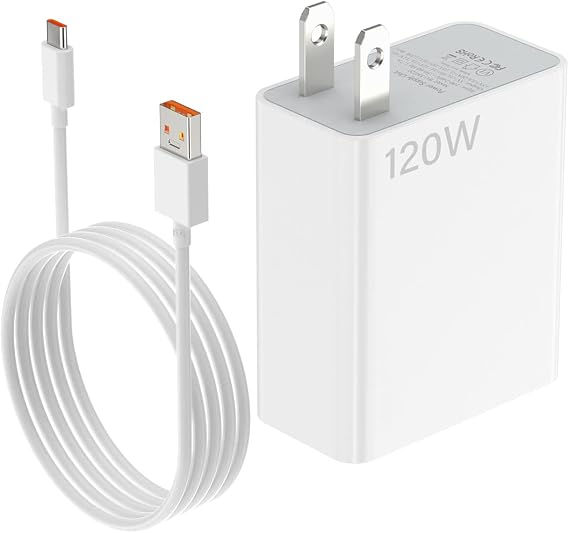 Compatible for Xiaomi Charger 120W Fast Wall Block 100W 90W,6A USB C Cable | for Xiaomi 17 15 14 13 12 14t 13t 12t 12s Pro Lite Redmi Note k80 K70 K60 K50 12 11 Pro Plus Black Shark 4 5 Poco F4 Gt