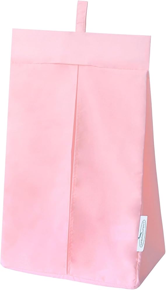 SPRINGSPIRIT Hanging Diaper Caddy, Diaper Organizer & Holder, Pink