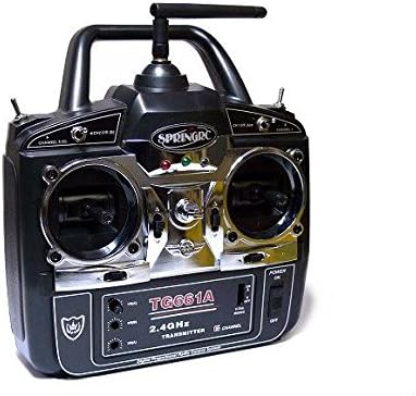SPRINGRC RC Model G61A 2.4GHz 6ch R/C Hobby Transmitter & Receiver (Mode1) TS877 174; Full Version Apps Edition