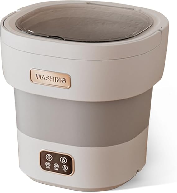 Portable Washing Machine 12l Mini Washer with Spin Basket Foldable Camping Washer for Underwear, Baby Clothes, Socks, Suitable for Apartments, Dorm, RV, Travel