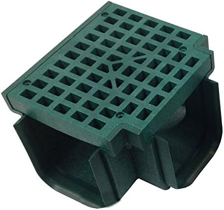Polylok Heavy Duty Trench Drain Tee & Grate - Green