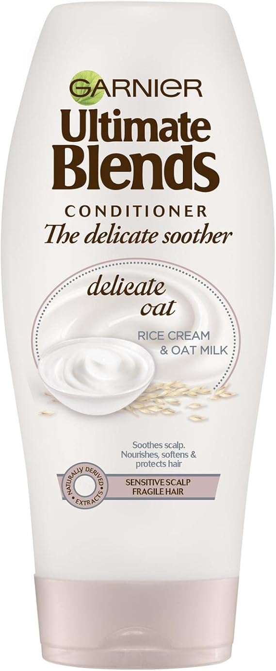 Garnier Ultimate Blends Conditioner | Delicate Oat With Rice Cream & Oat Milk Soothing for Sensitive Scalp & Fragile Hair | 360 ml | Pack of 6