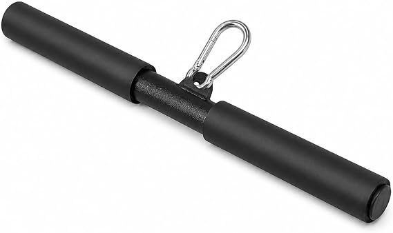 Straight Pulldown Bar, LAT Bar with Carabiner