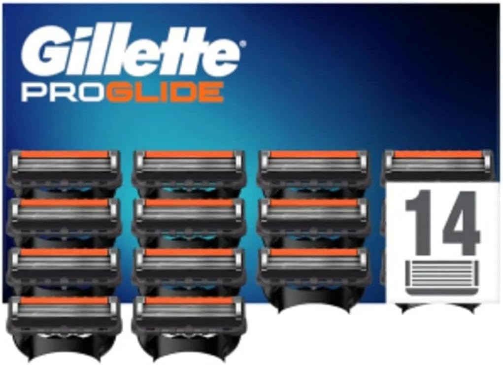 Gillette Fusion Proglide Replacement Razor 14-Piece Cardboard Package