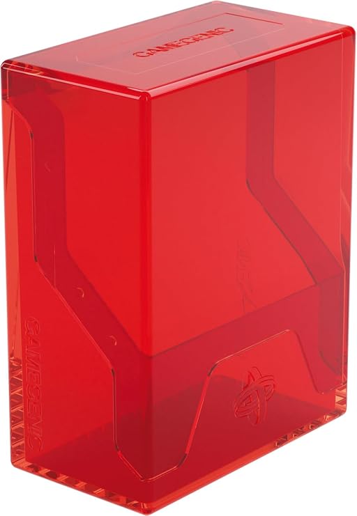 Gamegenic Bastion 50+ XL Deck Box - Compact, Secure, and Perfectly Organized for Your Trading Cards! Safely Protects 50+ Double-Sleeved Cards, White Color, Made