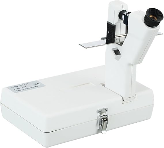 30W Handheld Manual Lensmeter, Portable Focus Meter, Lens Diameter 20-80MM/lens Measurement Range: 0-15D/Prism Axis Angle 0-360, for Optical Shops and Optometry Rooms