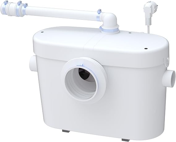 SFA SaniBroy SaniAccess 2 Lifting System - Max. Delivery Distance Vertical x Horizontal 5 x 100 m Ready to Plug Soundproofed - 0014A White Toilet & Bathroom Waste Water Lift System - 2 Inlets (WC Sink) - 46 dB - Easy Maintenance - 42 x 23 x 32.9 cm - 400 W