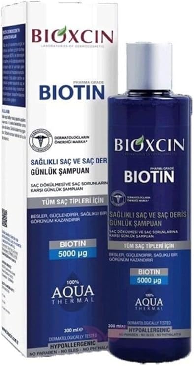 Bioxcin Biotin Günlük Şampuan, Tüm Saç Tipleri, 300 ml