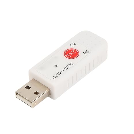 TEMPer2 USB Computer Thermometer Inside and Outside,Dual Temperature Sensor Logger, Ambient Temperature Monitoring Data Recorder,Upper Lower Limit Temperature Alarm,for Warehouse/Mall