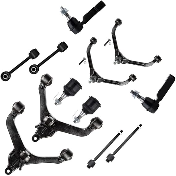 Fits 2.4L 12Pcs Front Upper Control Arms Ball Joints Kit Alloy Steel